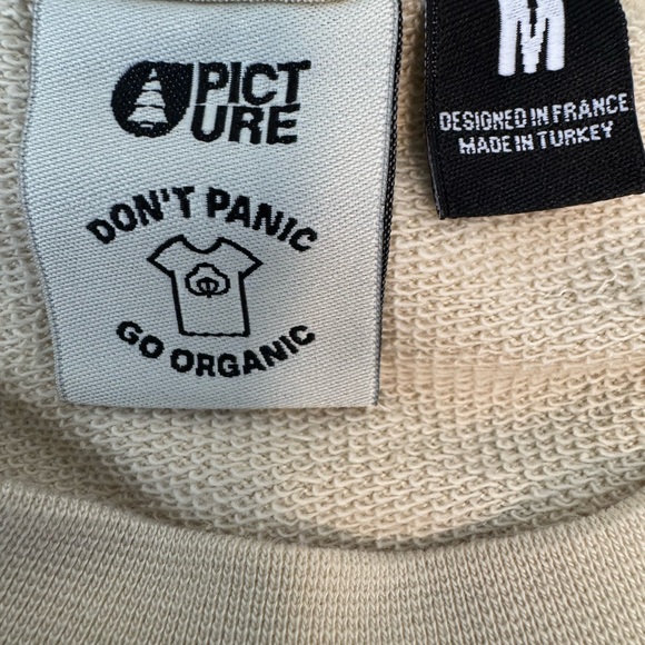 Picture - Woman’s Cream Crewneck Sweater with Colorful Stripes - Picture 7 of 11